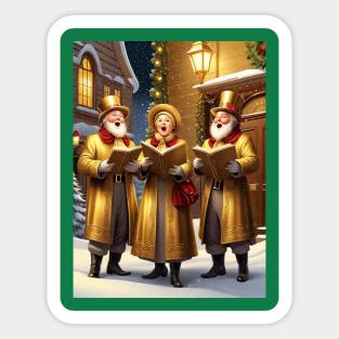 Christ Carolers Sticker